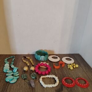 9 Pc Assorted Summer Jewelry Lot